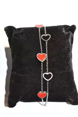 Bracelet coeur Argent